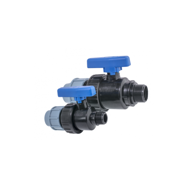 Кран шаровый DN25х 3/4 M наруж компрессионный Кран шаровый DN25х 3/4 M наруж компрессионный