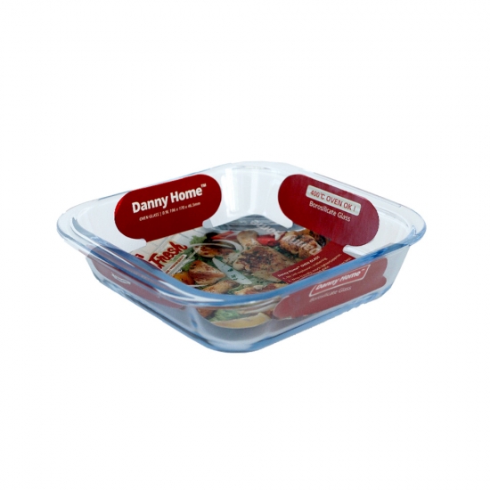 Форма для запекания DH 0,9 л 19,6х17х4,65 см прозрачное стекло KP014