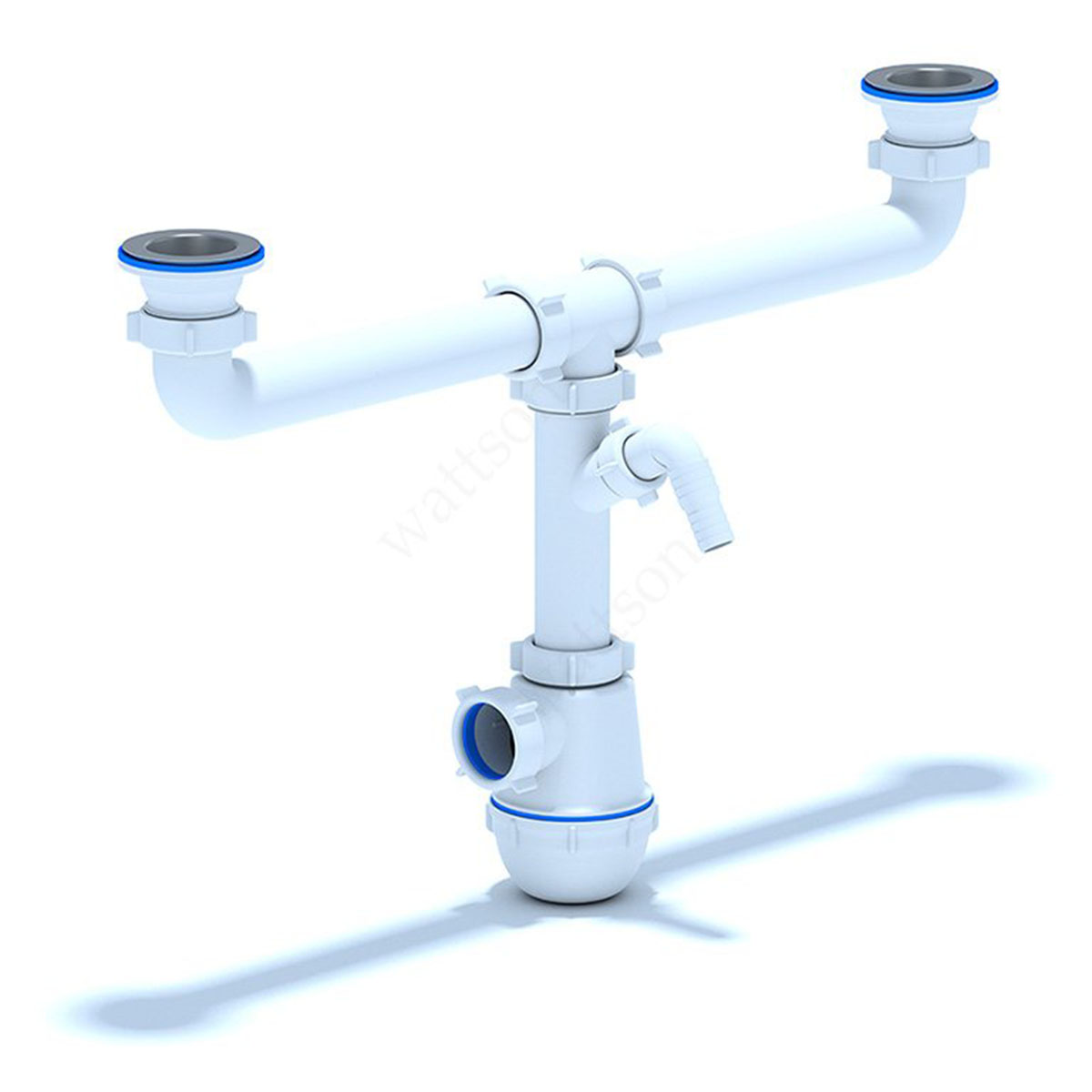 Сифон Ани A3500 двойной с отводом ст.машины (20 ш/к)