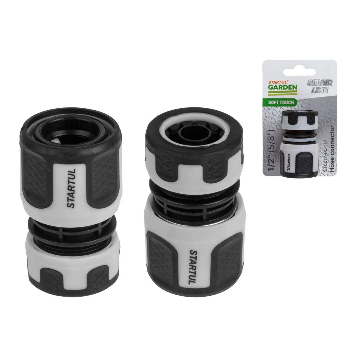 Муфта быстросъемная 1/2"(5/8") STARTUL GARDEN (ST6017-05-1/2), арт.ST6017-05-1/2