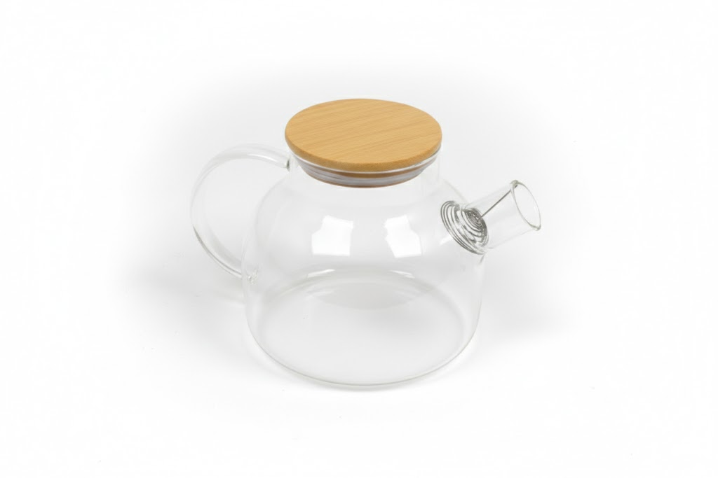 Чайник заварочный Domenik PURE 1000мл с бамбуковой крышкой DMG034