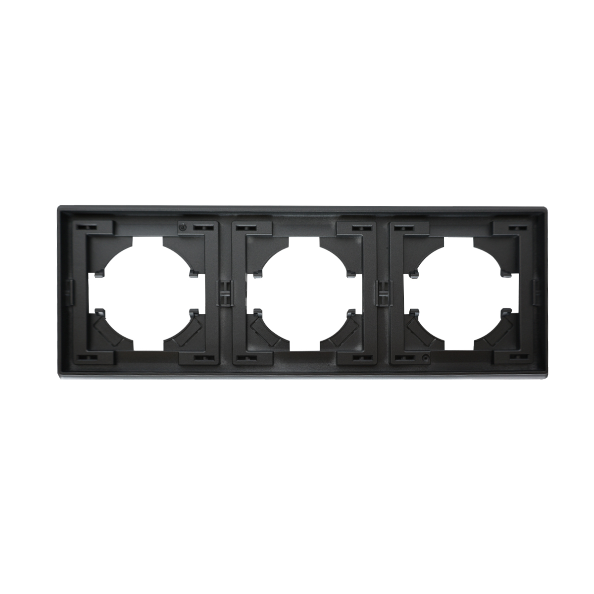 Рамка Brilliant E2-122-1, 3-постовая серый