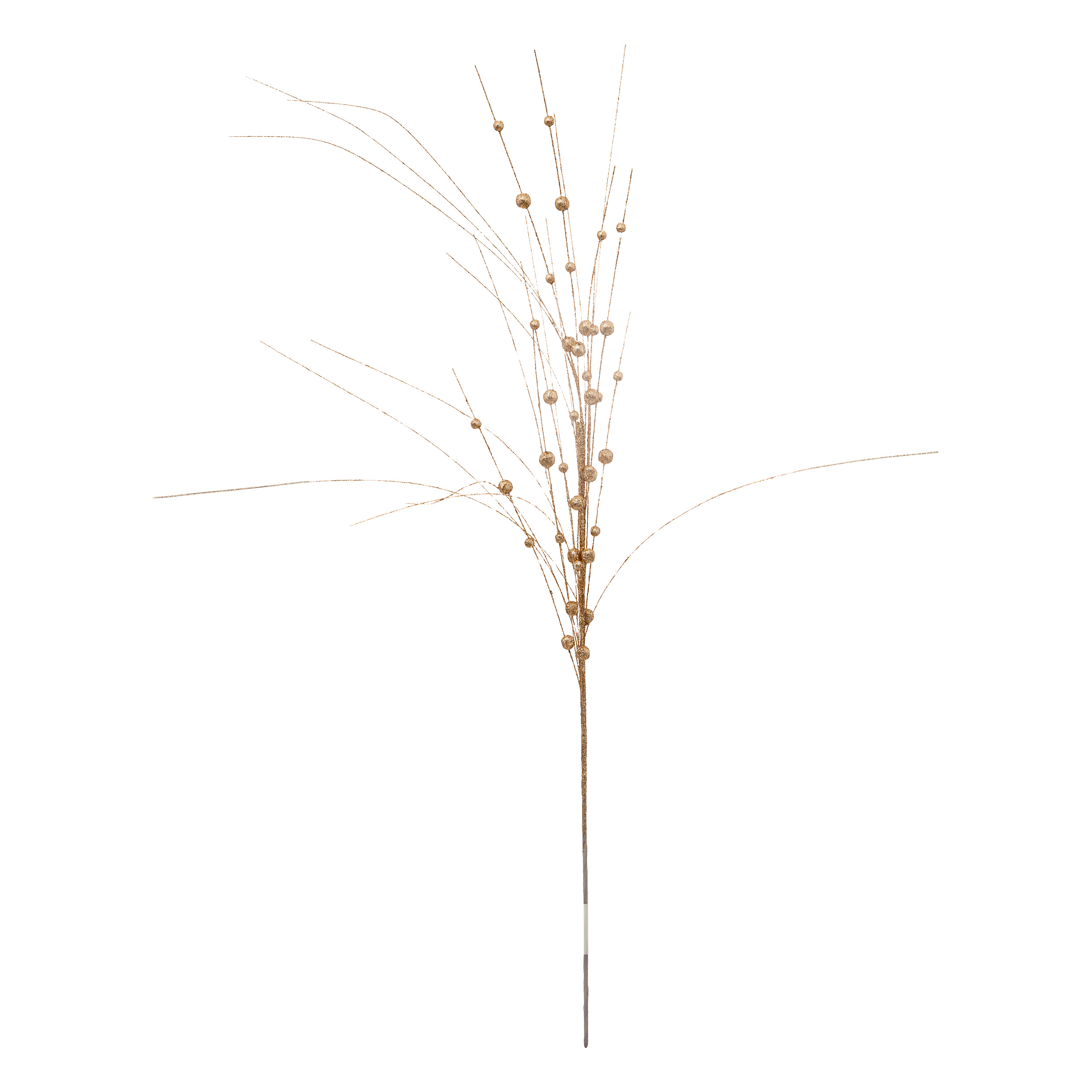 Ветвь декоративная Atmosphera с бусинами 95 см золото 191608