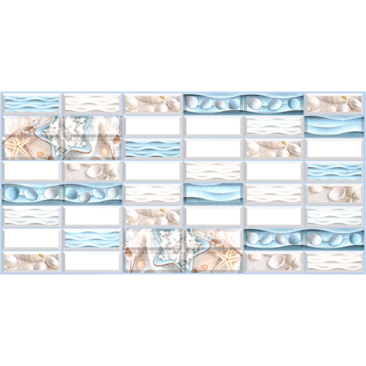 Панель ПВХ 0,4 плитка "Галька" 4620772255956