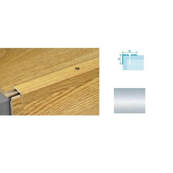 Профиль угловой ПУ 03.серебро.1,8м