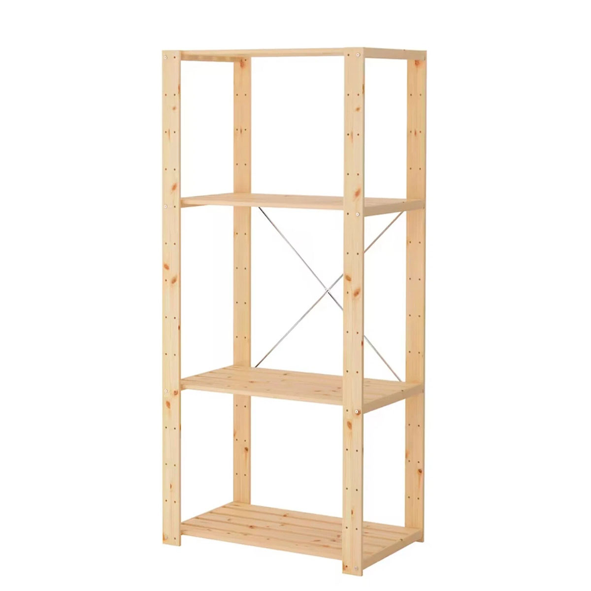 Стеллаж С-Пром Хей с полками из реек 171х78х50 см