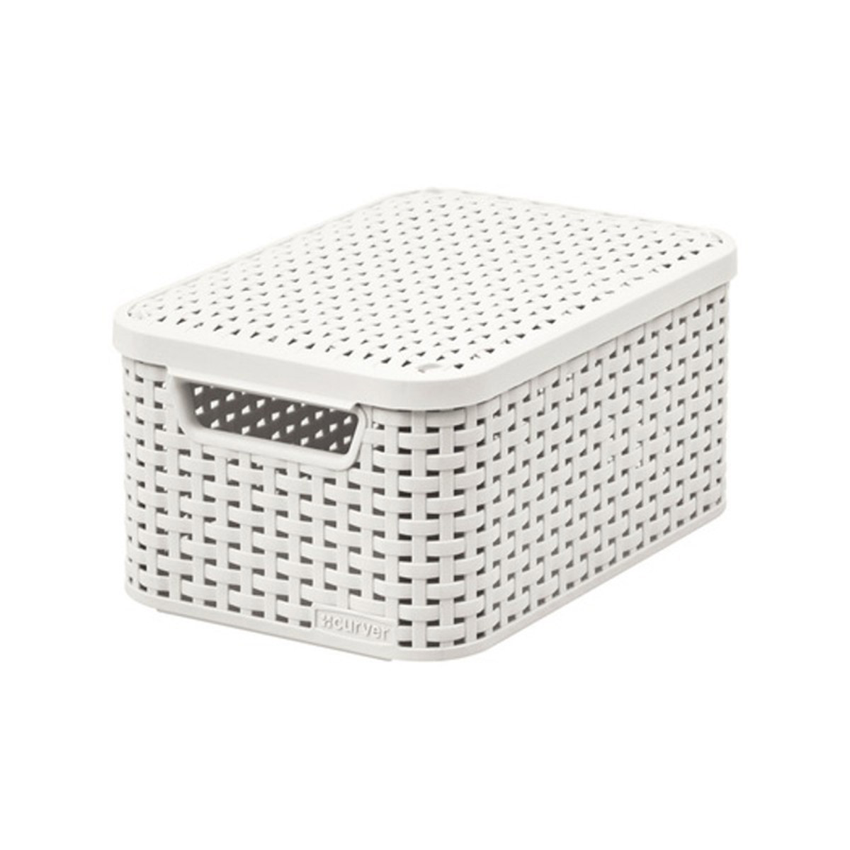Корзина Curver STYLE для хранения с крышкой S, 6л кремовый