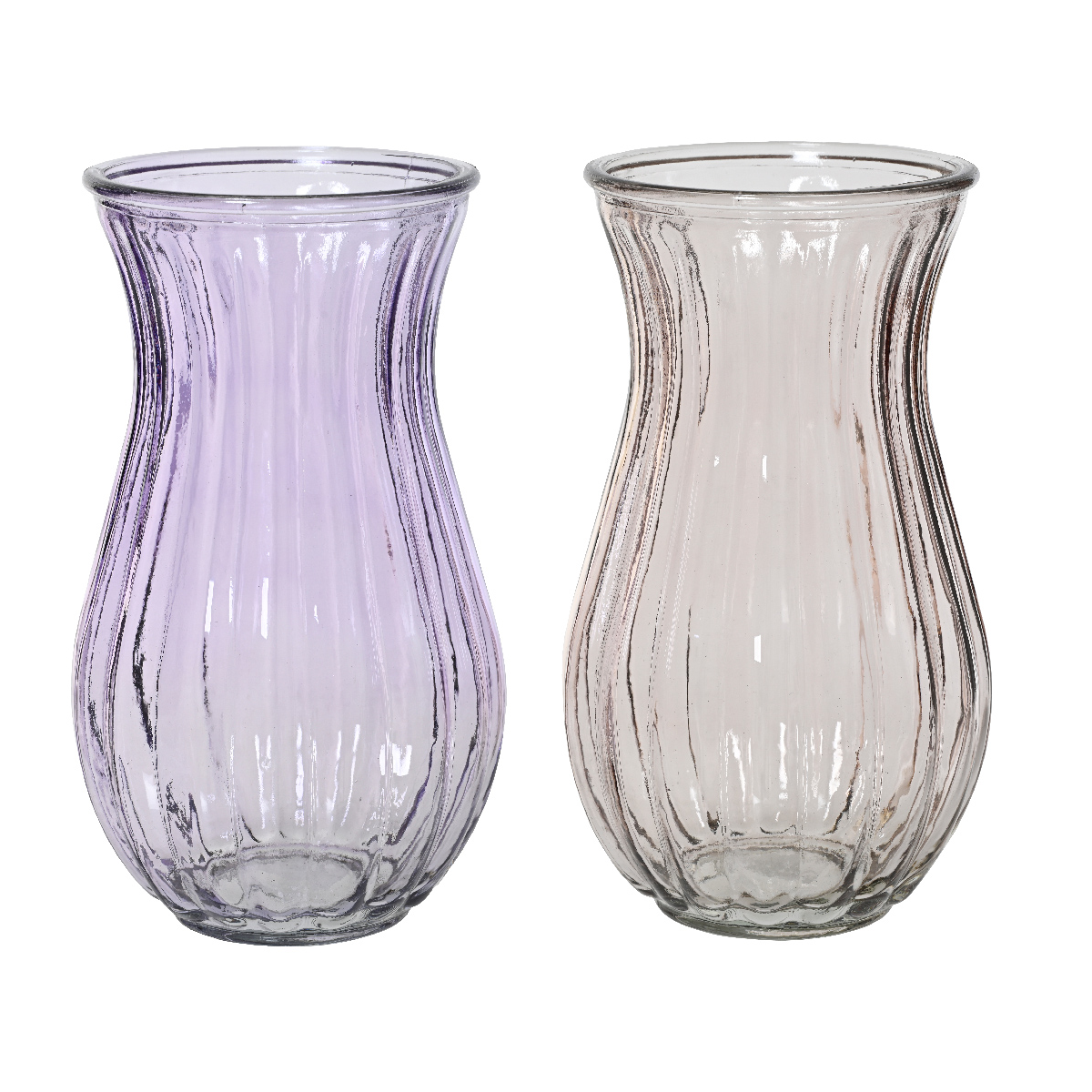 Ваза стеклянная Lovely Days Н22,5 см 2 цвета в ассортименте 835288 Kmg