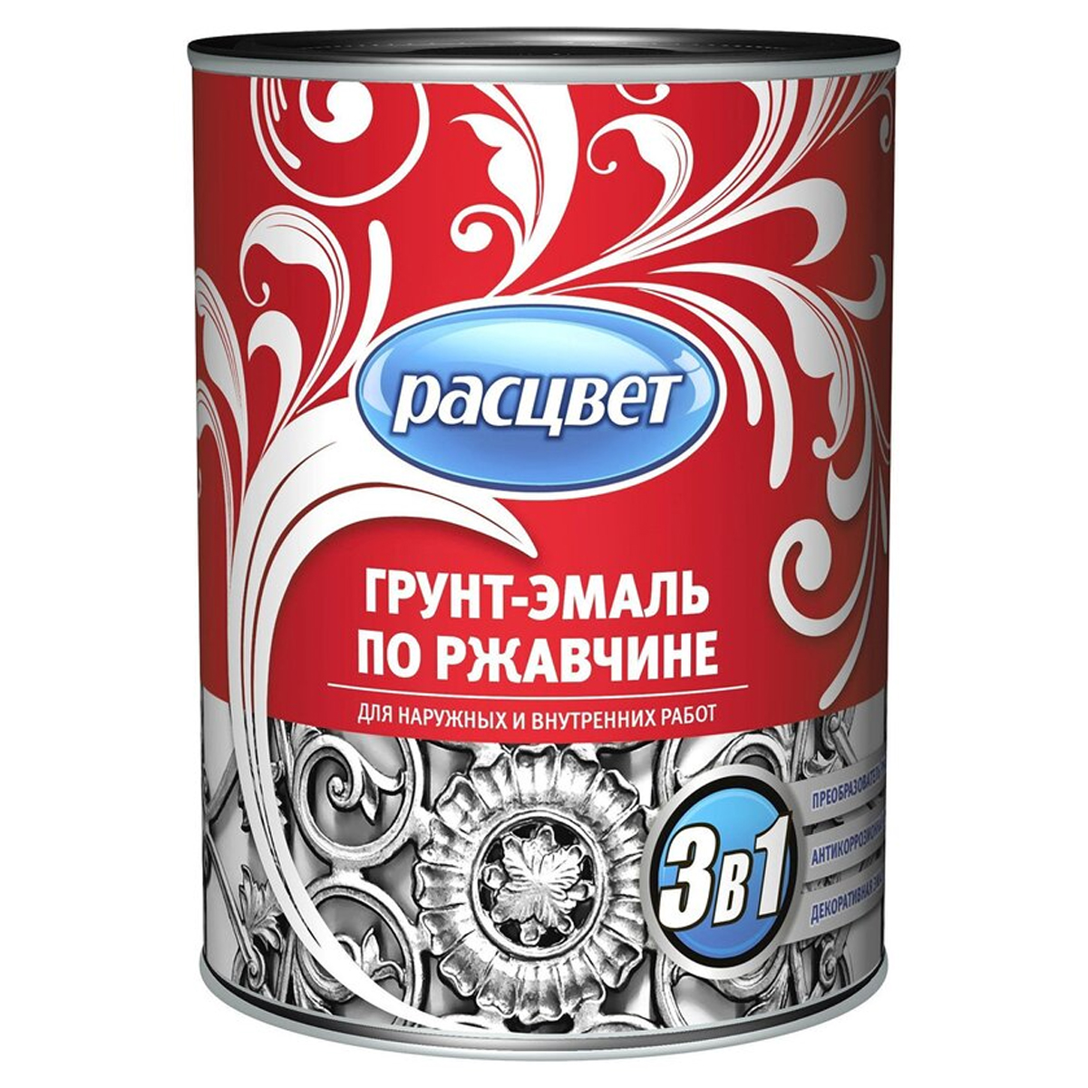 Расцвет грунт-эмаль по ржавчине, шоколадная 2,7 кг