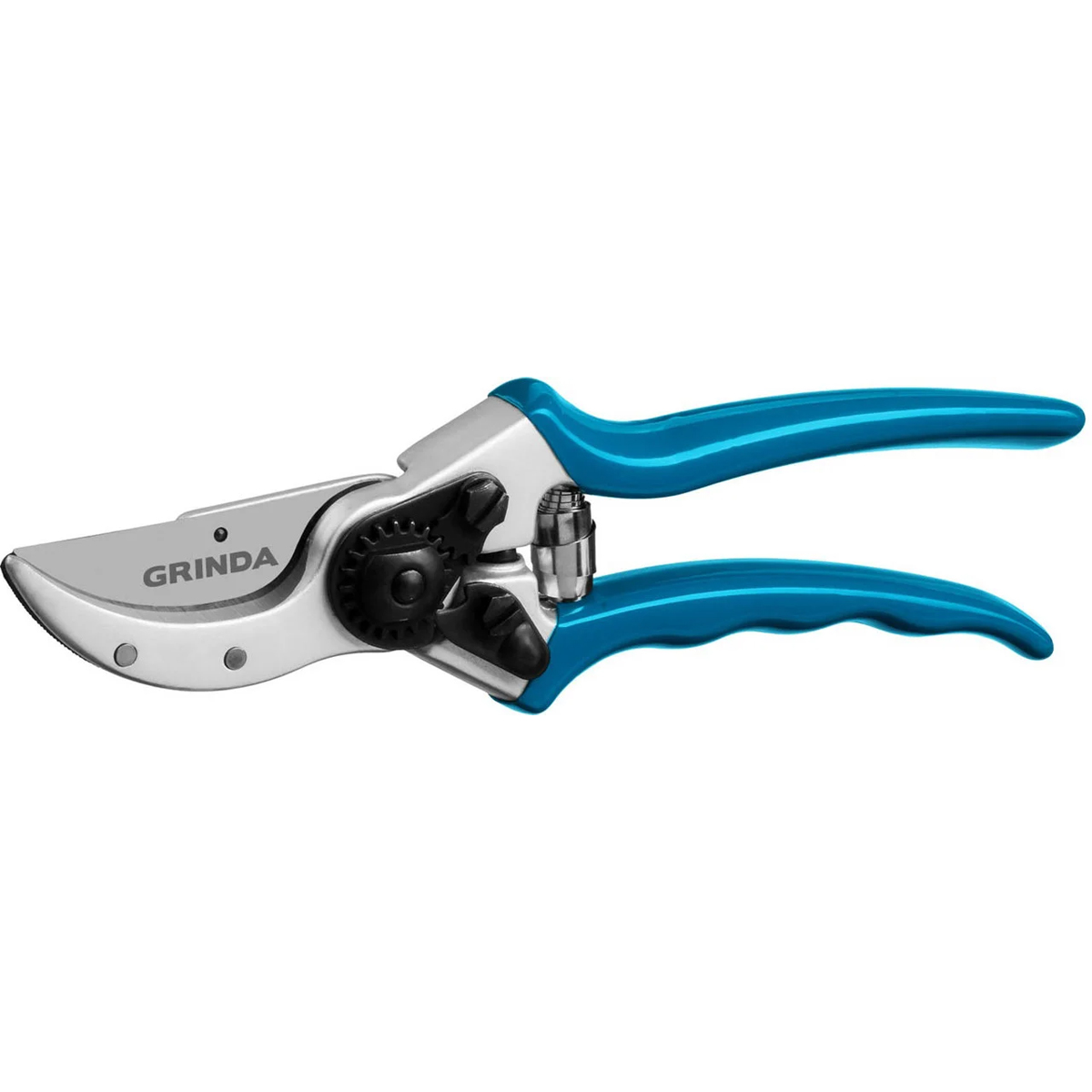 Секатор плоскостной GRINDA, P-23, 210 мм, усиленные лезвия, закалённая сталь, алюминиевые кованые ру