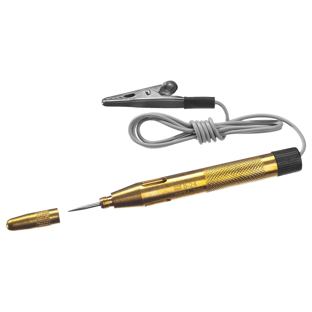 Тестер STAYER "MASTER" для автопроводки, латунный, 6-24В, 110мм