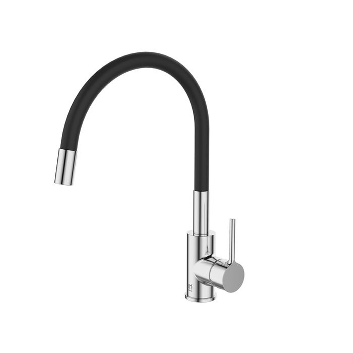 Смеситель д/к с гибким изливом и душевой насадкой, глянцевый хром, Meal, Milardo, M01SB2FM05