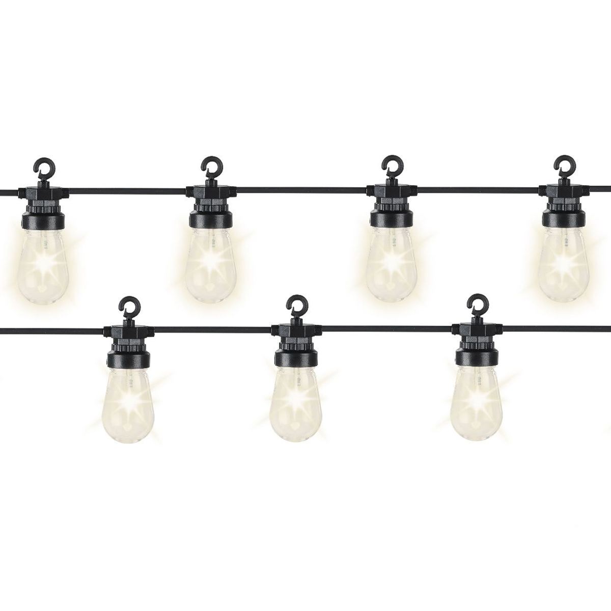 Электрогирлянда 950 см., 20 ламп белый теплый свет чер.кабель 220 В Indoor/Outdoor 490089 Kmg