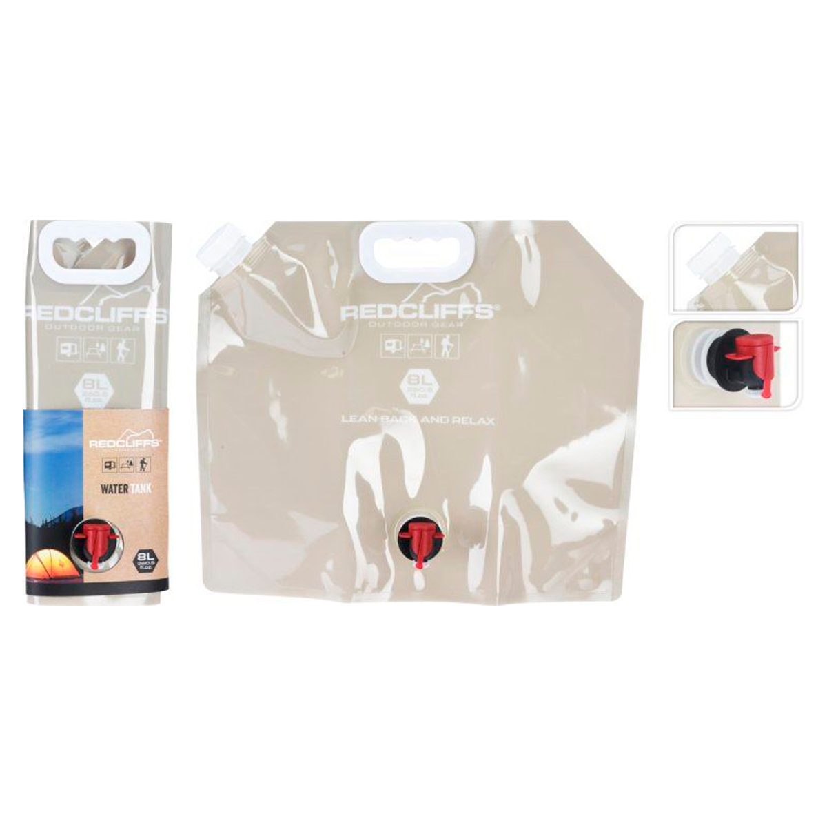 Канистра скаладная для воды Redcliffs 8 л 40х35х14 см CY5656280 К