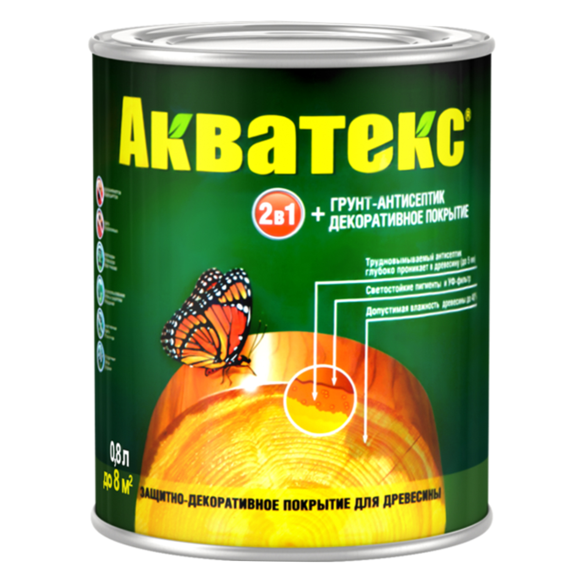 Текстурное покрытие Акватекс (0,8л) - тик