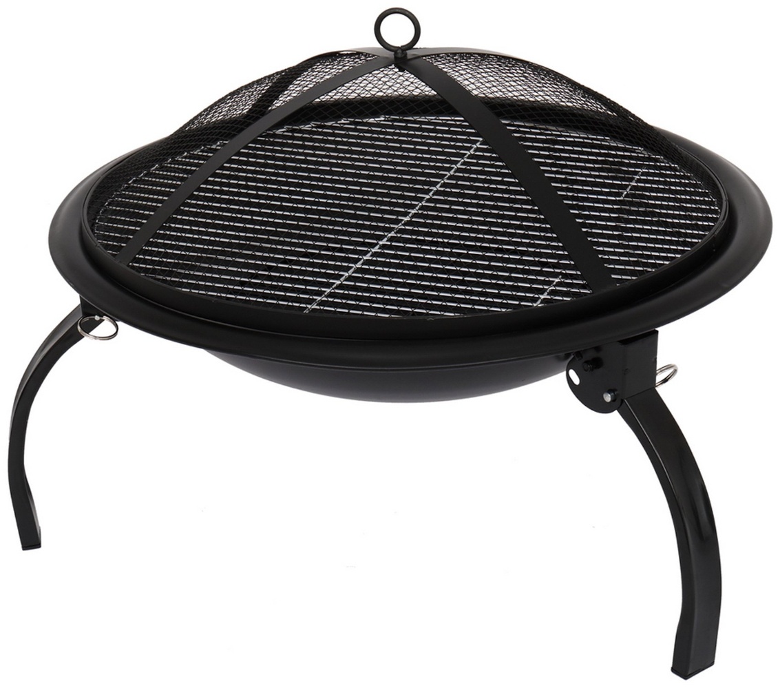 Гриль-очаг с крышкой, складные ножки 0,8 мм Ø 56х43 см 2206 CN