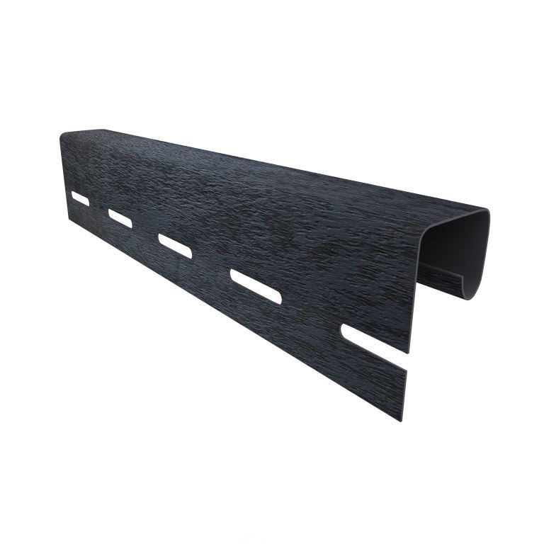 J-планка (ПВХ).0044.Н.,  графитовый J-планка (ПВХ).0044.Н.,  графитовый