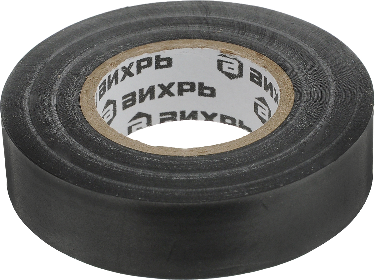 Изолента (10m * 15mm * 0,15mm) чёрный Вихрь