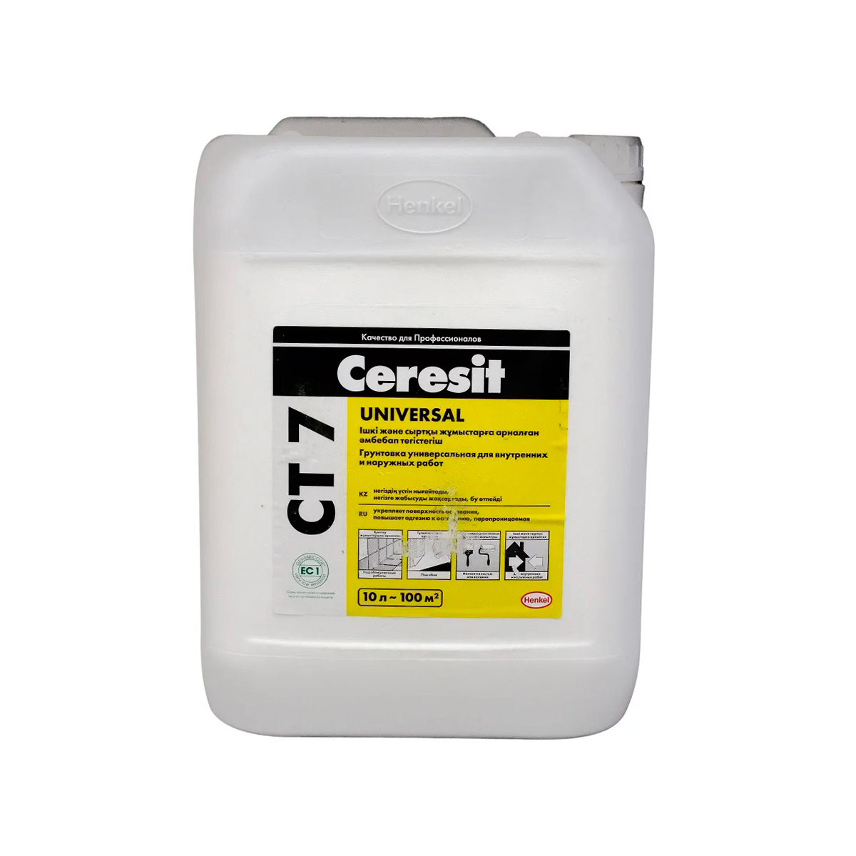 Ceresit CT 7 Грунтовка универсальная глубокопроникающая водно-дисперсионная 10 л.