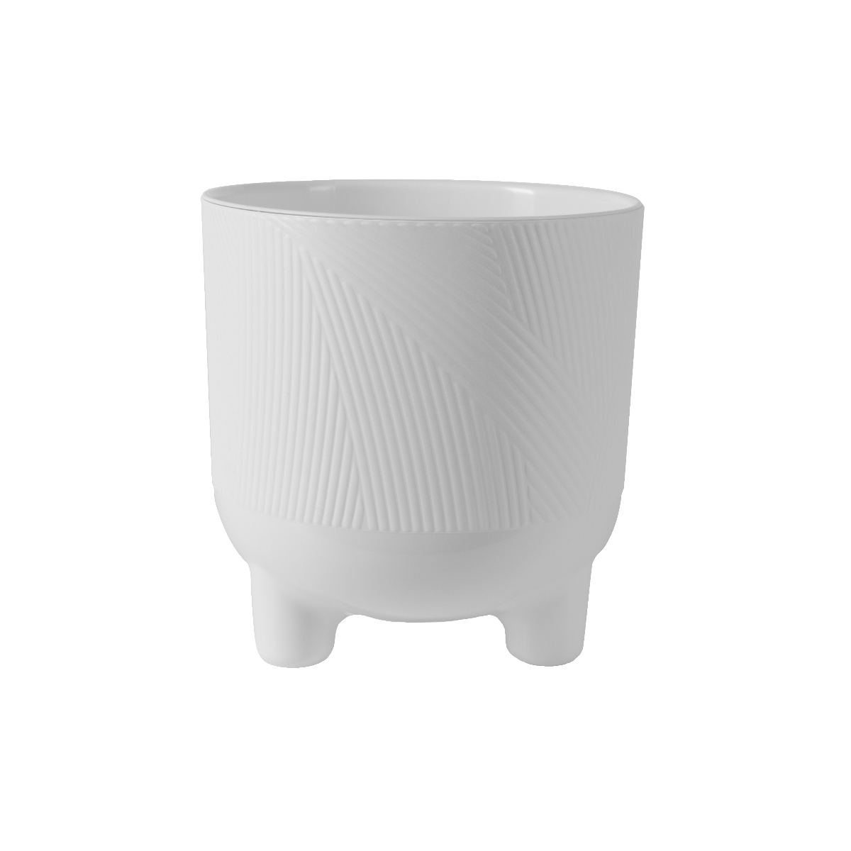 Горшок пластиковый с вкладкой, Фита, Белый d.19 h.20, 4,3 л. ФИ19-10