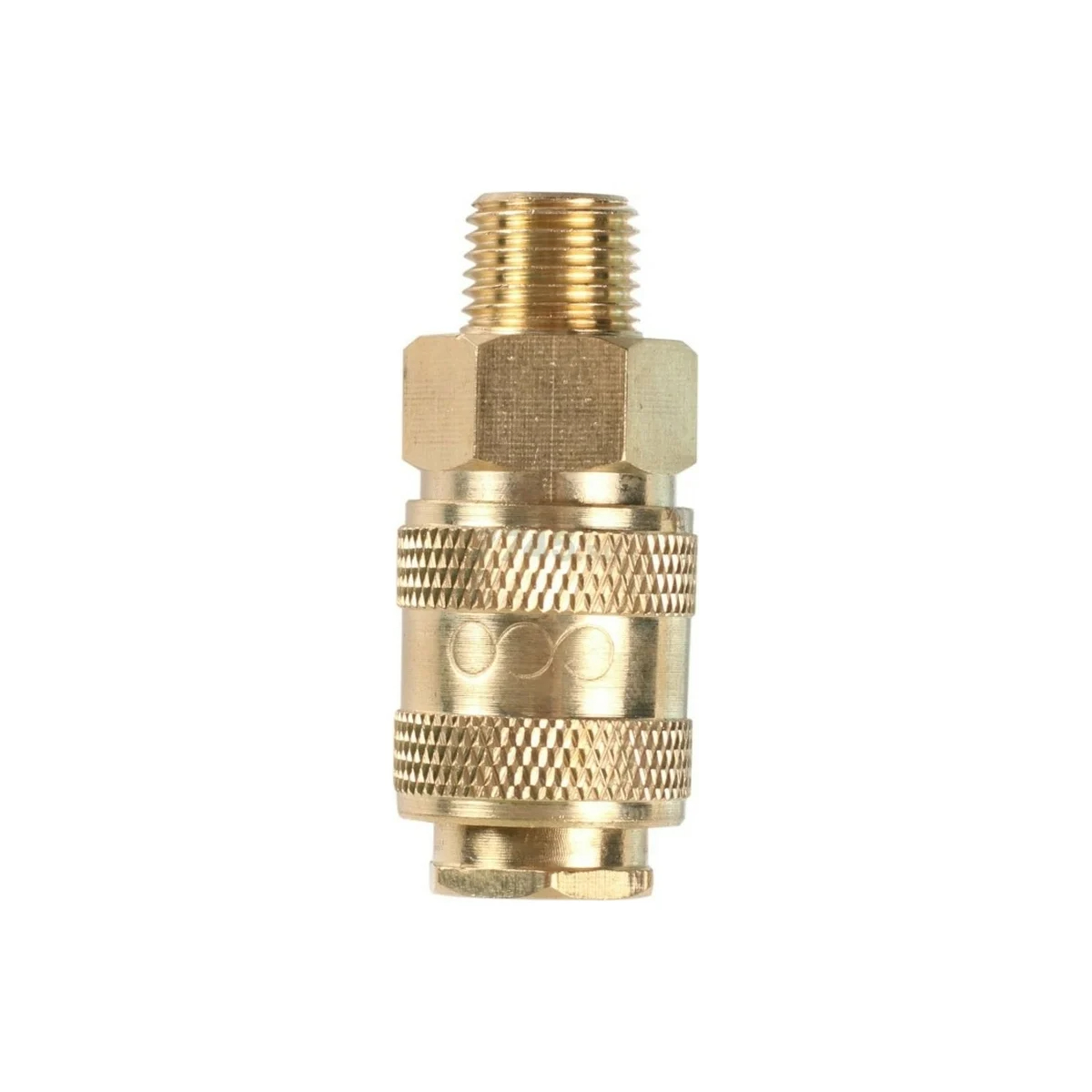 Соединение быстросъем. МАМА х нар. резьба 3/8" (латунь) ECO, арт.AB-F/MT38