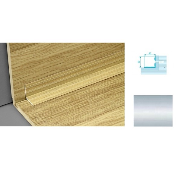 Профиль угловой ПУ 05-1. серебро.0,9м