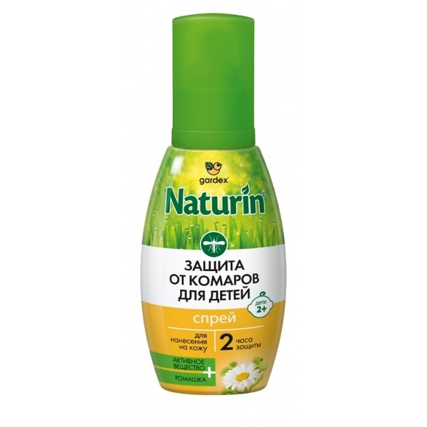 Gardex: Спрей от комаров  Naturin для детей 75мл