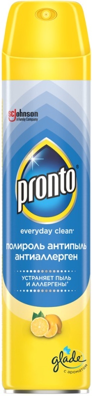 Полироль Pronto Антиаллерген для мебели и различных поверхностей 250мл