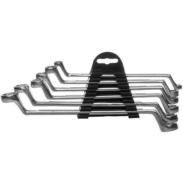 Набор ключей накидных, 6–17 мм, 6 шт., хромированные// SPARTA