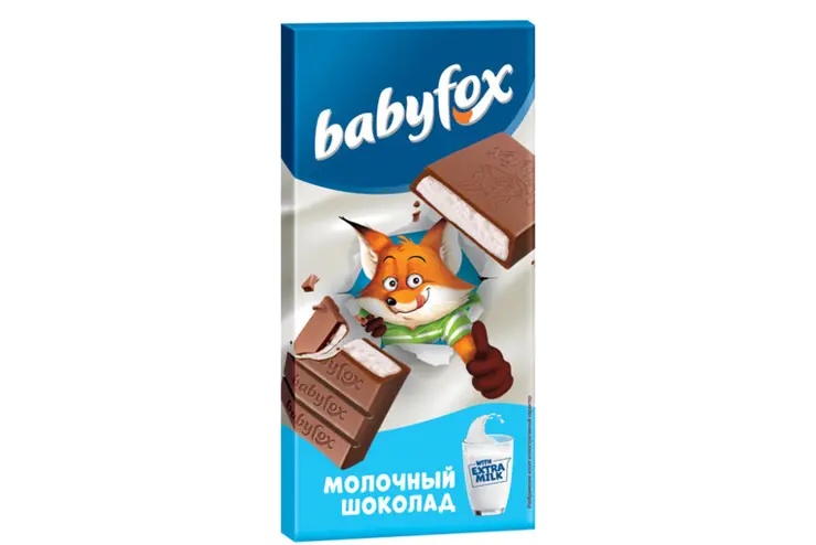 Шоколад молочный Вabyfox 90г