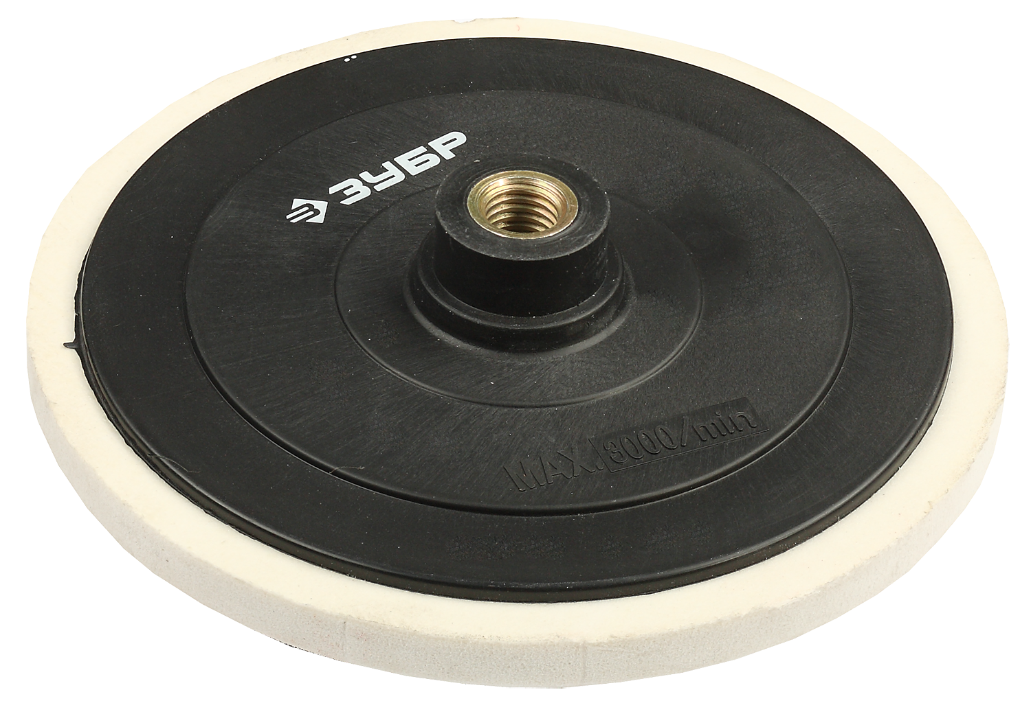 Тарелка опорная ЗУБР МАСТЕР пластик. для УШМ d-150, под круг на липучке мягкая полиурет.прокладка