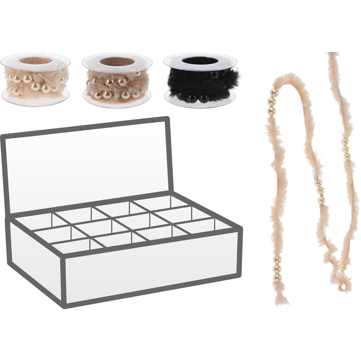 Гирлянда декоративная 180 см 3 цвета в ассортименте GR9022550 К