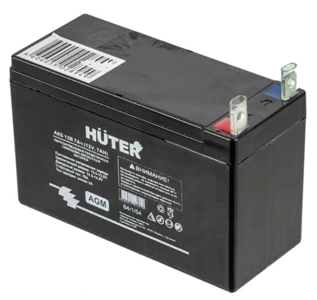 Батарея аккумуляторная АКБ 12В 7АчHuter