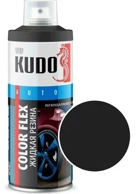 Аэрозоль Жидкая резина KUDO, KU-5502, черная, 520 мл