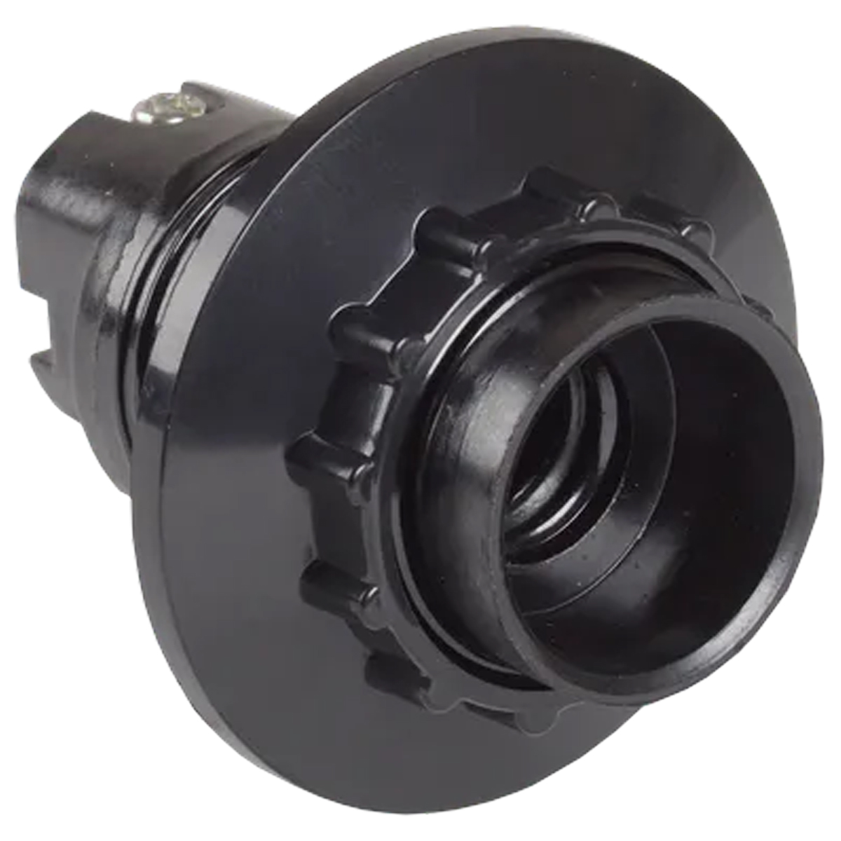 Патрон карболитовый с кольцом Е14, черный, индивид. пакет, Пкб14-04-К11 IEK