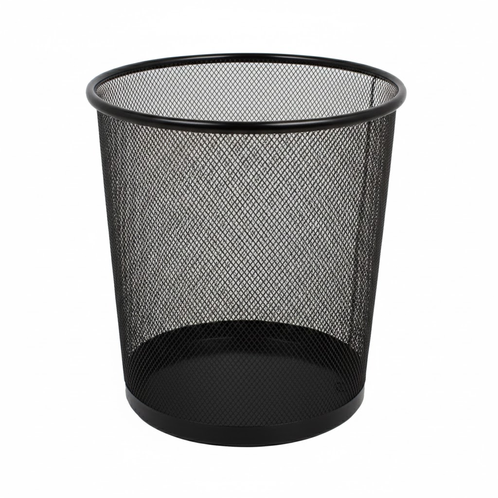 Корзина для бумаг сетчатая металлическая 26,5х21,5х28см C1202