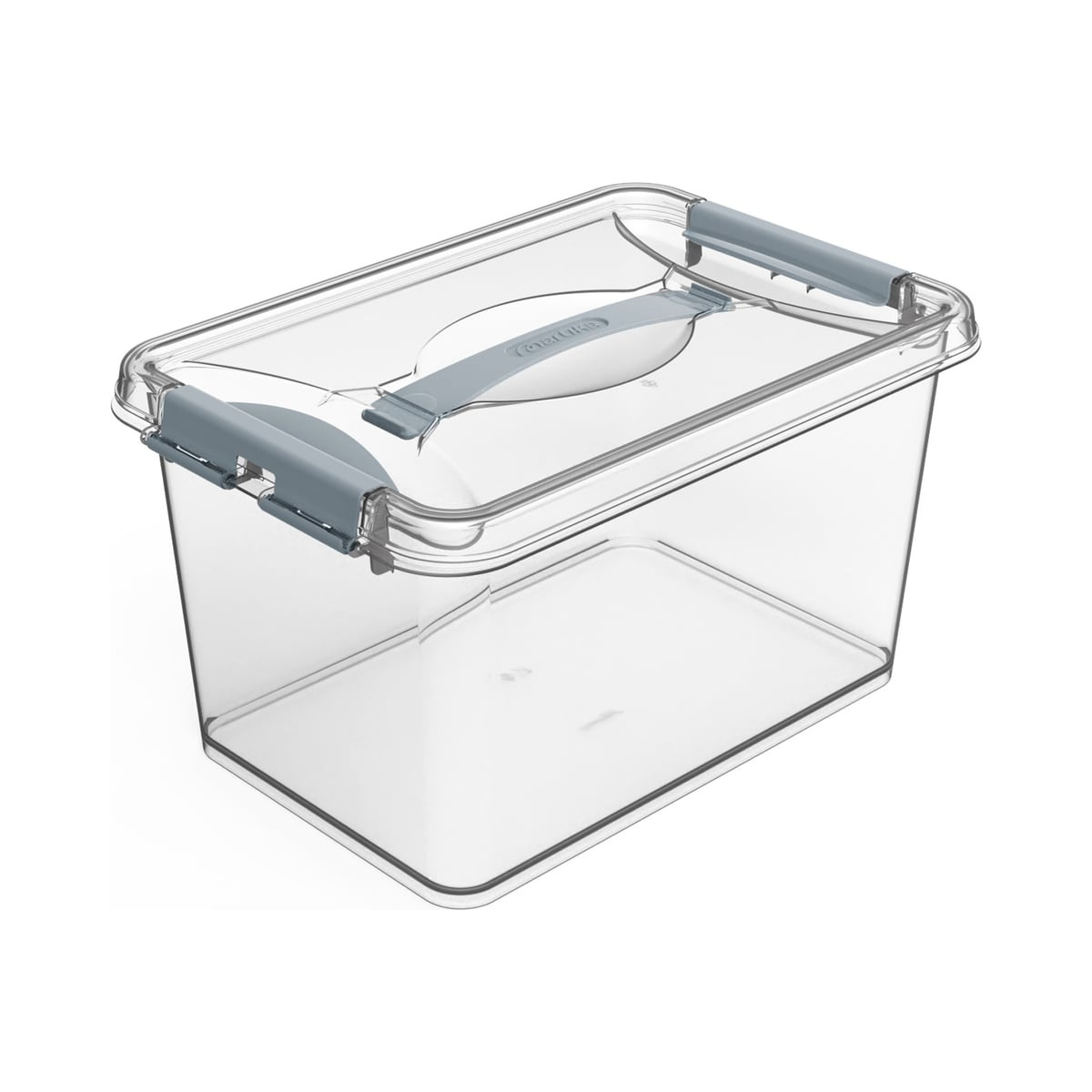 Контейнер для хранения Мартика Клик с защелками и ручкой 10л прозрачный С274ПРО