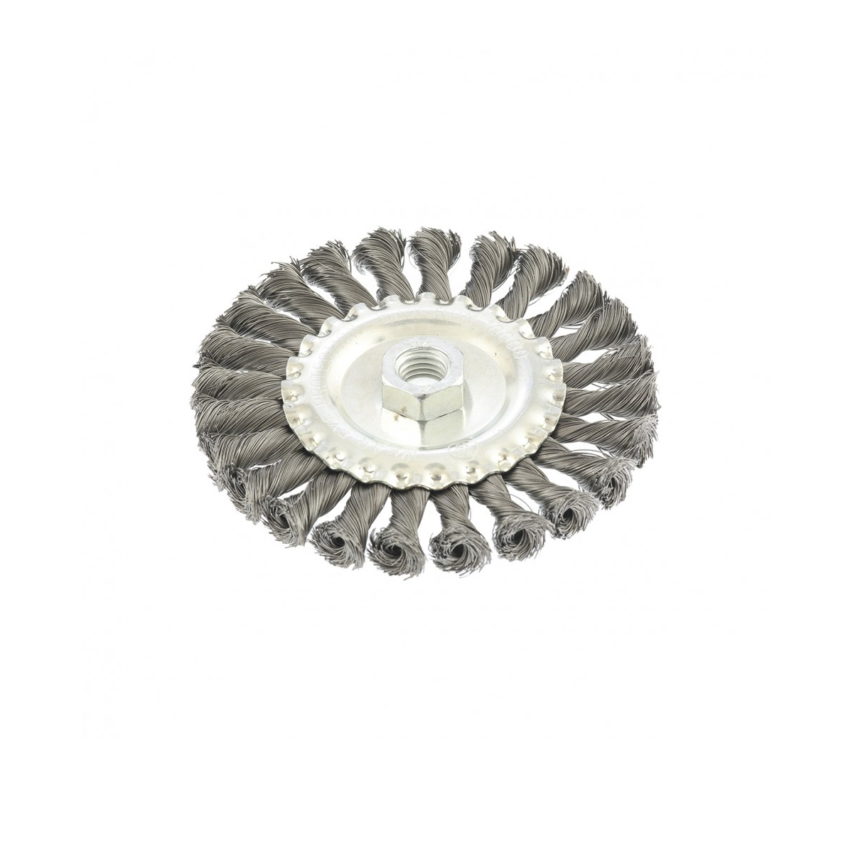 Щетка для УШМ 125 мм, М14, плоская, крученая  проволока 0,35 мм// MATRIX