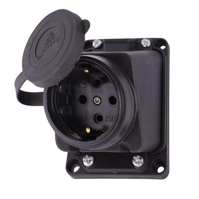 LEZARD 106 0400 0104/104 Розетка наклонная 2Р+РЕ 1*16А