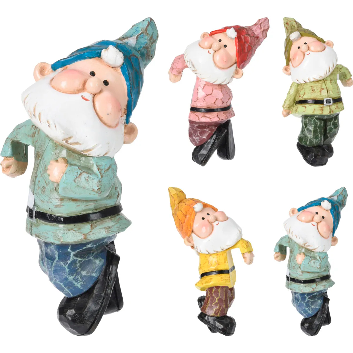 Фигура садовая Гном 6х5х11 см 4 вида в ассортименте 252213460 К