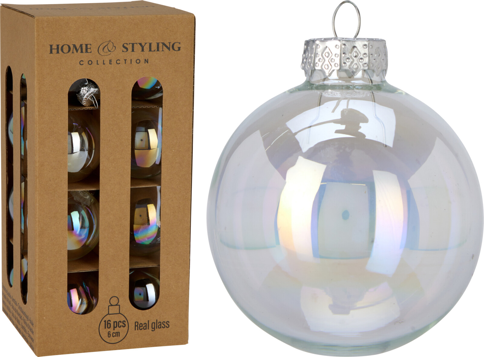 Набор шаров переливающихся 16шт 6 см ARB200430 К