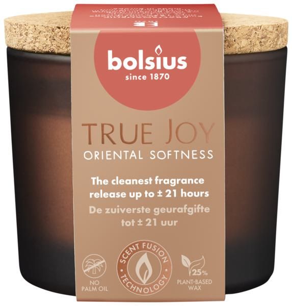Аромасвеча в стакане Bolsius True Joy 6,6x8,3 см Oriental softness