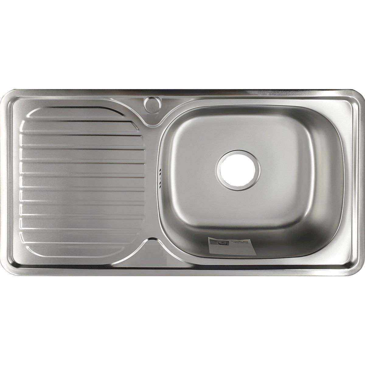 Мойка ZEUS 7642-Е 76*42*16 (0.6) прямоугольная правая "В"