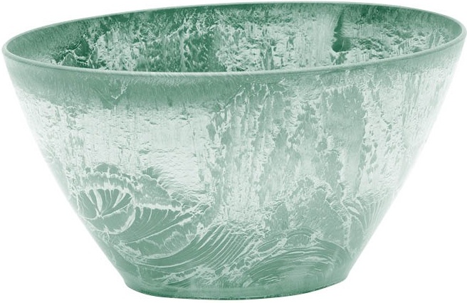 Кашпо МИКРИТ овальное 1,4л зеленый слайн М 3108