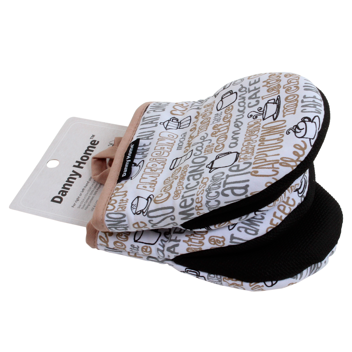 Набор кухонных руковиц Danny Home Кофе 2шт 14х19см