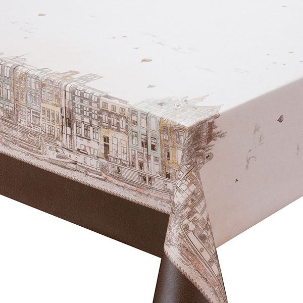 Клеенка Meiwa 137 см коричневая AL-262 BR пр-во Индонезия мп