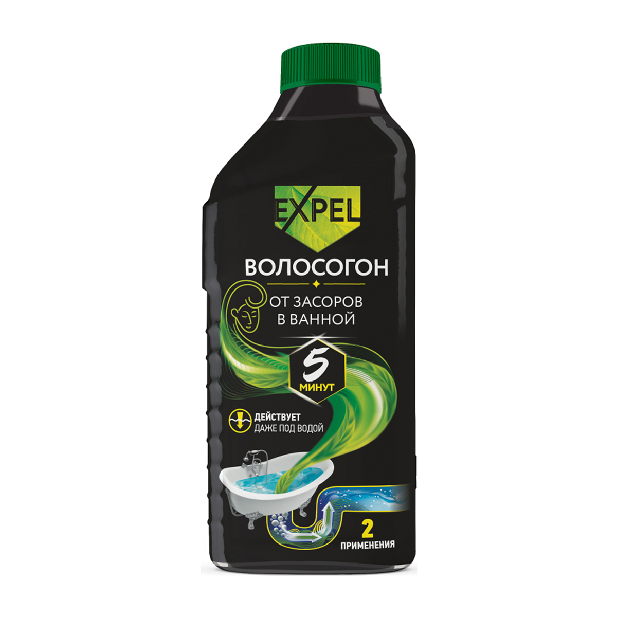Гель EXPEL ВОЛОСОГОН для устранения засоров от волос 500 мл