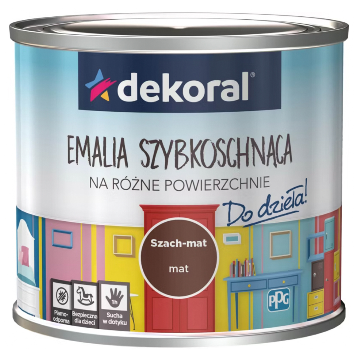 Эмаль Express Top WB Trim  brown matt 0,5