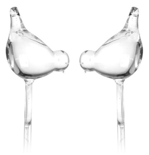 Автополив для домашних растений 2 шт. 6*10*40 см., стекло, дизайн птица, К