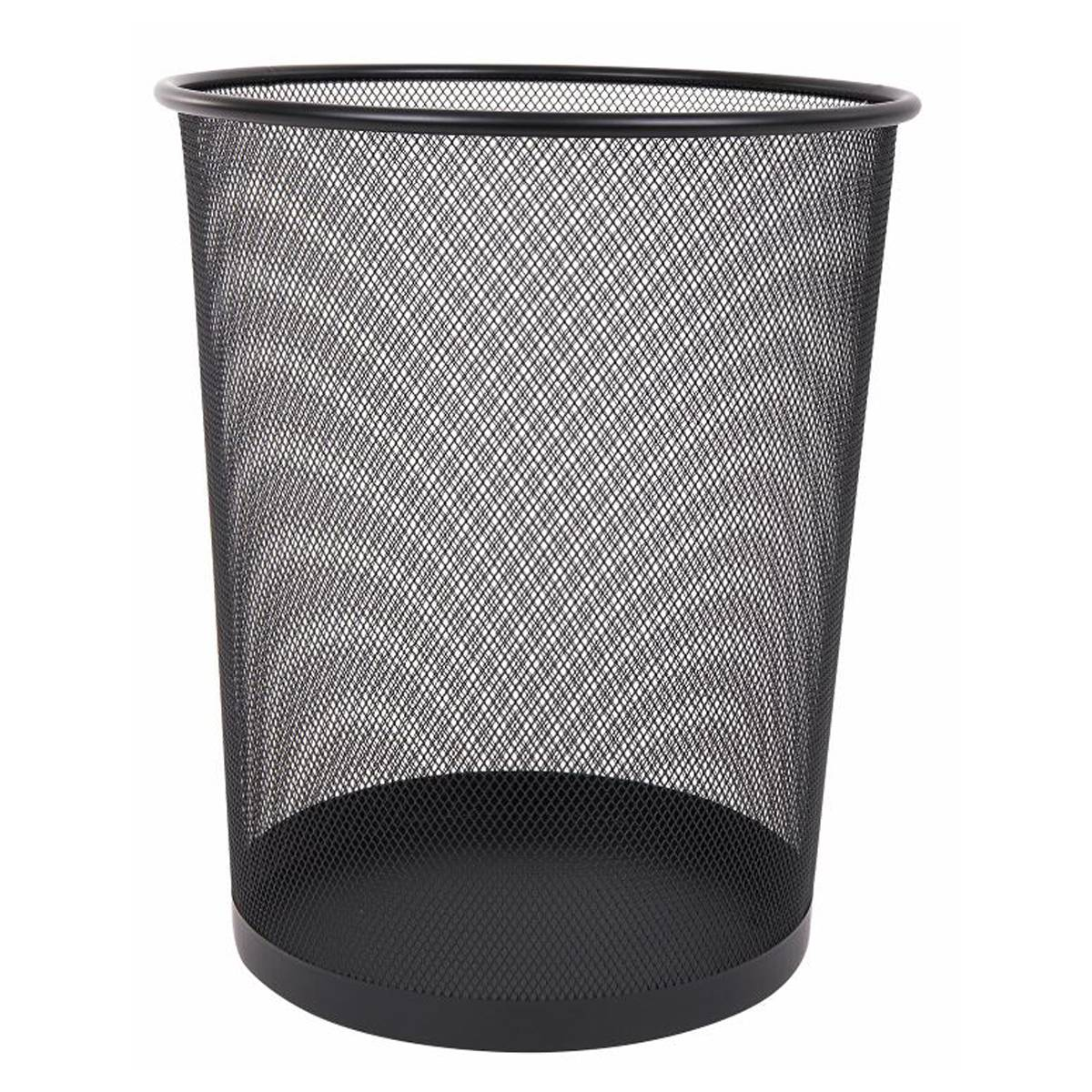Корзина для бумаг СТАММ сетчатая металлическая черная 20л КР-30842